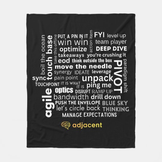 Logo-Liste für lustige Kunden Fleecedecke (Vorderseite)