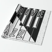 Logo "Live Jazz Calligraphy Illusion" mit Geschenkpapier (Ungerollt)