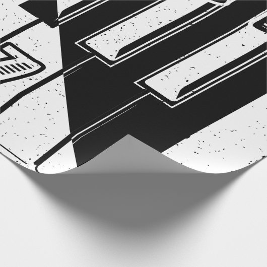 Logo "Live Jazz Calligraphy Illusion" mit Geschenkpapier (Ecke)