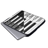 Logo "Live Jazz Calligraphy Illusion" mit Laptopschutzhülle (Vorne Knopf)