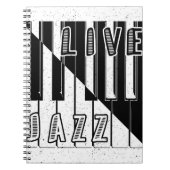 Logo "Live Jazz Calligraphy Illusion" mit Notizblock (Vorderseite)