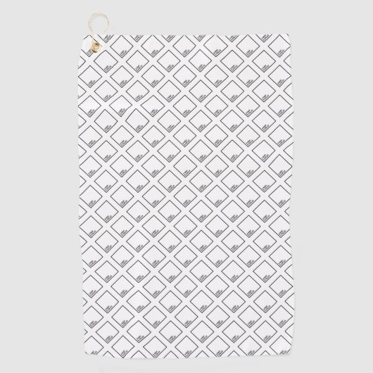 Logo-Logo Golftücher Golfhandtuch (Vorderseite)