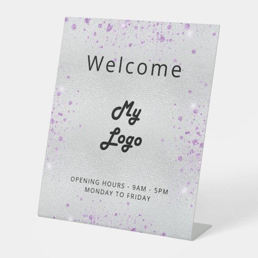 Logo-Lover-Willkommensgeschäft Sockelschild (Vorderseite)