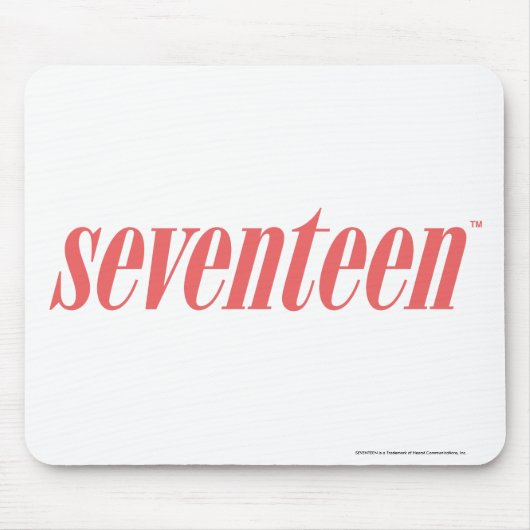 Logo-LtPink siebzehn Mousepad (Vorne)