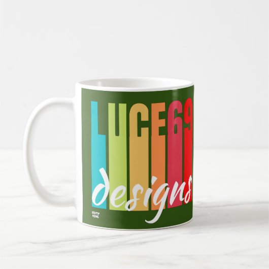 Logo "LUCE69 DESIGNS" Kaffeetasse (Links)