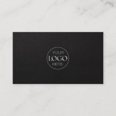 Logo | Luxus-Leder-Immobilien-QR-Code Visitenkarte (Vorderseite)