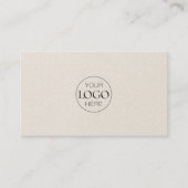 Logo | Luxus-Leder-Immobilien-QR-Code Visitenkarte (Vorderseite)