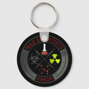 Logo "Mad Scientist Gewerkschaft" Schlüsselanhänger