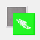 Logo-Magazin für Track grün Magnet (Vorderseite/Rückseite)