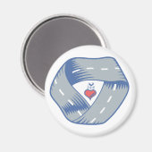 Logo-Magazin "Round CR Road" Magnet (Vorderseite/Rückseite)