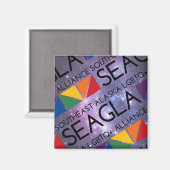 Logo-Magazin SEAGLA Magnet (Vorderseite/Rückseite)