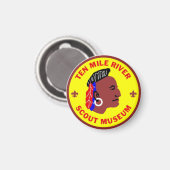 Logo-Magazin "Zehn-Mile-River-Scout-Museum" Magnet (Vorderseite/Rückseite)