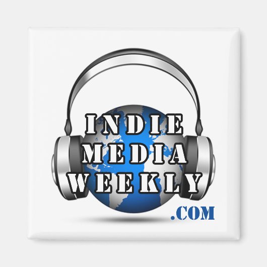 Logo-Magnet der Indie Media Weekly Magnet (Vorne)