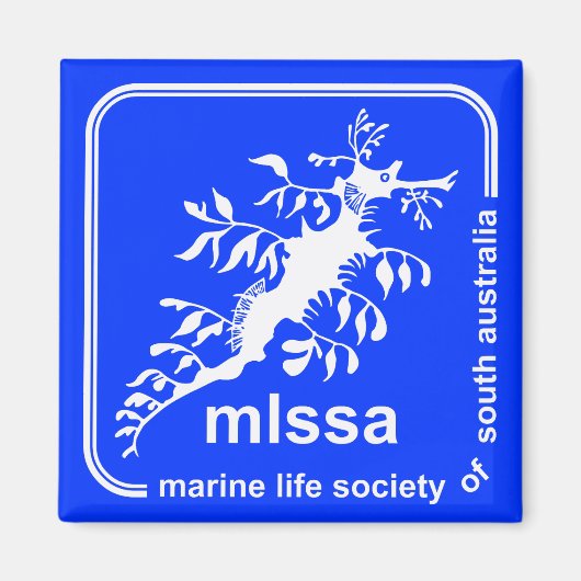 Logo-Magnet der Marine Life Society in Südaustrali Magnet (Vorne)