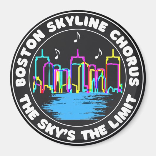 Logo-Magnet für Boston Skyline Chorus Magnet (Vorne)