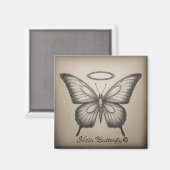 Logo-Magnet für Halo Butterfly Magnet (Vorderseite/Rückseite)