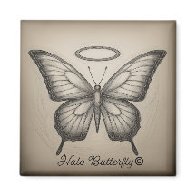 Logo-Magnet für Halo Butterfly