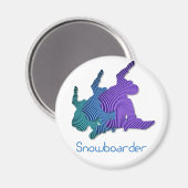 Logo-Magnet für Snowboarder Magnet (Vorderseite/Rückseite)