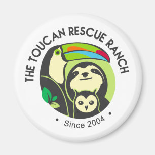 Logo-Magnet für Toucan Rescue Ranch Magnet