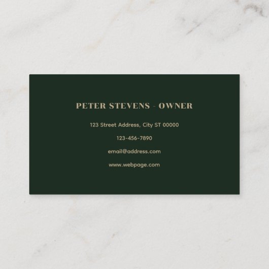 Logo-Mähen von Rasenmähern Visitenkarte (Rückseite)