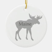 Logo Maines USA (Elche) Keramik Ornament (Vorne)