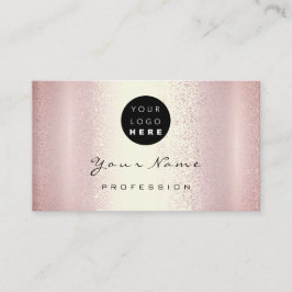 Logo Makeup Artist Haar Nägel Rose Rosa Moderne Visitenkarte