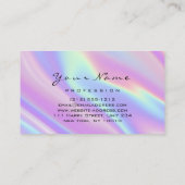 Logo-Makeup-Artist-Haarnagel Abstrakt Visitenkarte (Rückseite)