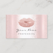 Logo-Makeup Berufliche Lippen Kiss Blush Visitenkarte (Vorderseite)
