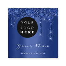 Logo Makeup Event Planner Glitzer Navy Tropfen
