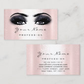 Logo-Makeup-Künstler Berufliche Navy-Black-Lash Visitenkarte (Vorne/Hinten)