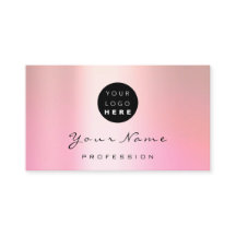 Logo Makeup Künstler Haarnägel Rose Rosa Pflege