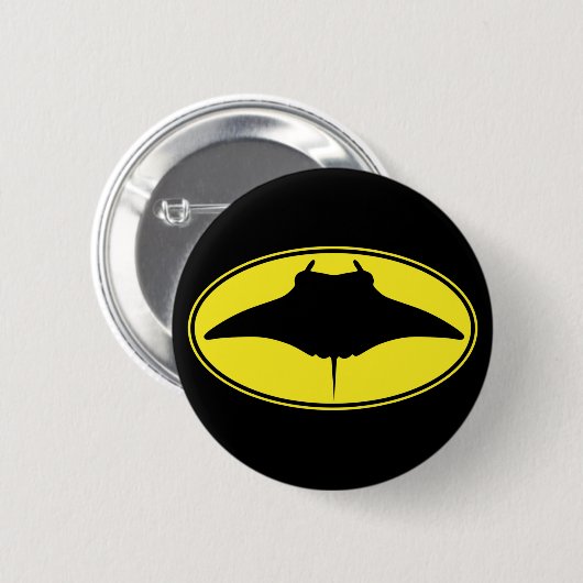 Logo Manta Ray Button (Vorne & Hinten)