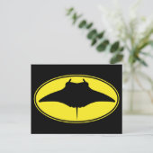 Logo Manta Ray Postkarte (Stehend Vorderseite)