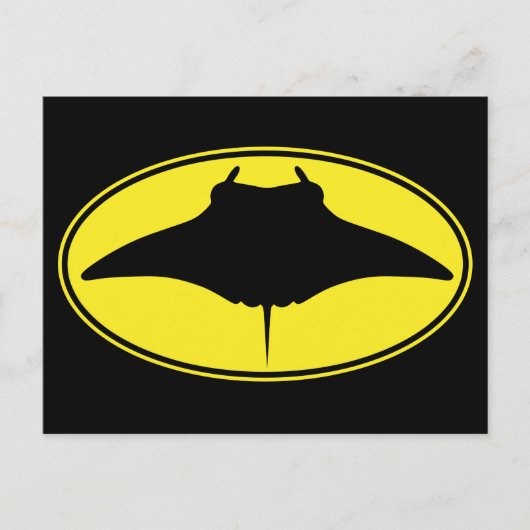 Logo Manta Ray Postkarte (Vorderseite)