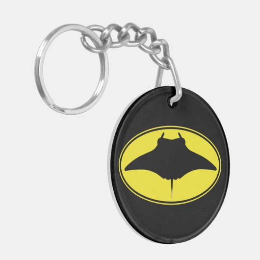 Logo Manta Ray Schlüsselanhänger (Vorderseite links)