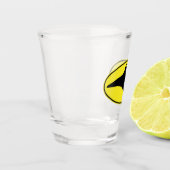 Logo Manta Ray Schnapsglas (Links)