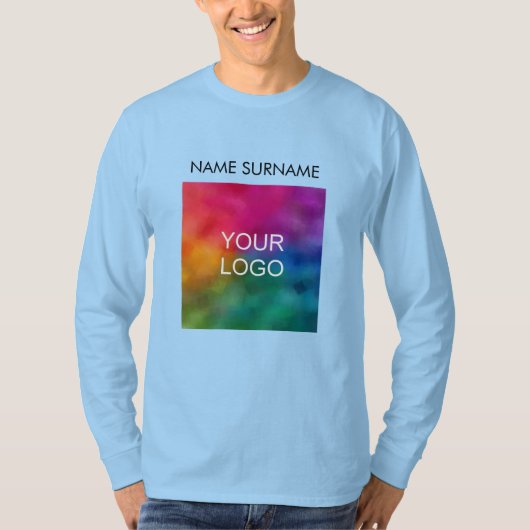 Logo-Mappen für Unternehmen an der Vorderseite der T-Shirt (Vorderseite)