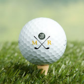 Logo Mark mit gelben Initialen Benutzerdefiniert Golfball (Insitu T-Shirt)