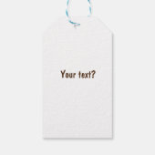 Logo-Marke chic florale Girl-Design Geschenkanhänger (Rückseite)