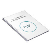 Logo-Markenwerbung für Unternehmen Notizblock (Rechte Seite)