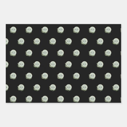 Logo-Marketing für kleine Unternehmen Moderner Kra Geschenkpapier Set (Vorderseite)