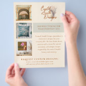 Logo-Marketing für Unternehmen 3-Foto-Vorlage Flyer (Hand)