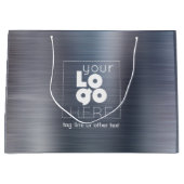 Logo Markierungsstreifen für Schiefer-Eisen-Metall Große Geschenktüte (Vorderseite)