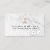 Logo "Marmor & Rose" | Salon Treuekarte (Vorderseite)