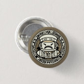 Logo-Maskottchen Button (Vorne & Hinten)