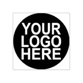 Logo "Medium Square & Round Wood Handy" Gummistempel (Prägung)