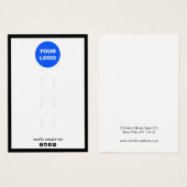 Logo-Mehrfach-3-Hair-Clip-Display-Halter hinzufüge (Vorne & Hinten)