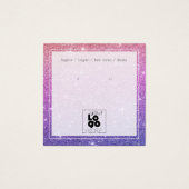 Logo-Mermaid Ombre Glitzer Ohrring-Grafikkarten (Vorderseite)