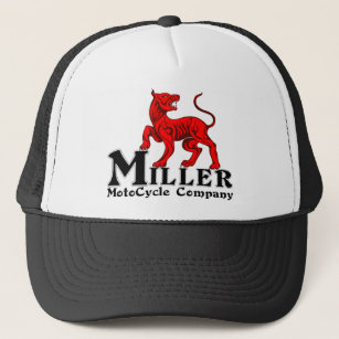 Logo Miller Motocycle auf einem Fernlastfahrer Hut Truckerkappe