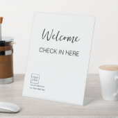Logo Minimal Business Welcome Sign Sockelschild (In SItu)